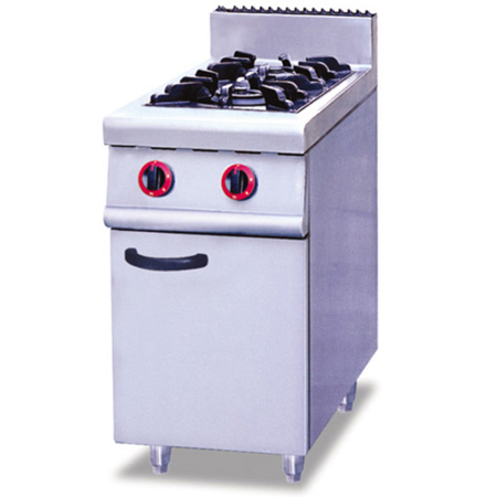 FUQIGH-977Floor type gas two end cooker with cabinet base