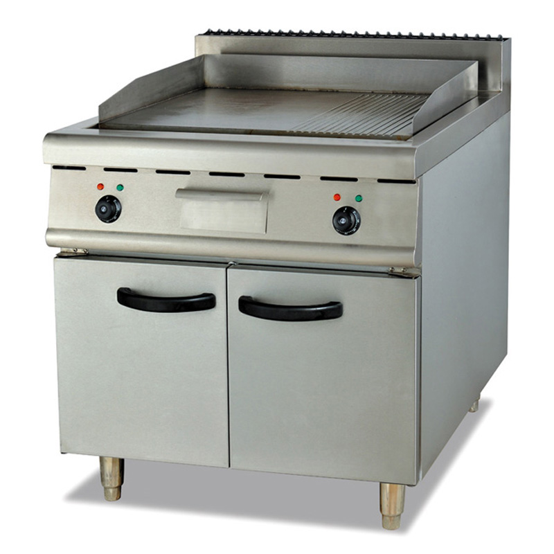FUQIEG-886Floor type electric grill with cabinet base
