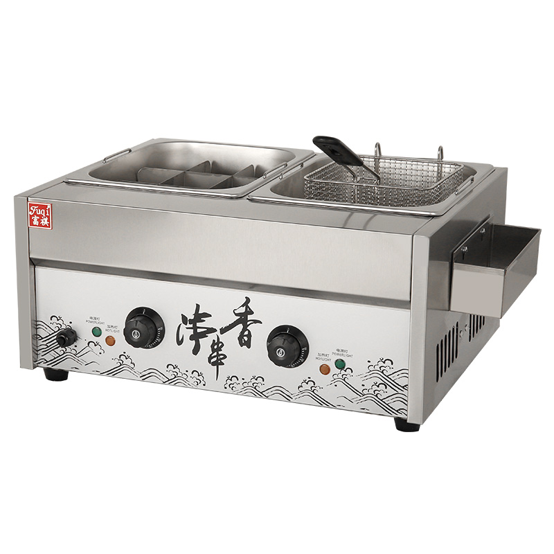 FUQI AGD-812S Electric Kanto cooking machine+fryer