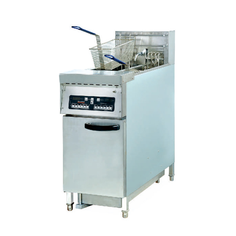 FUQIDF-32AVertical computer single cylinder double screen frying furnace with oi